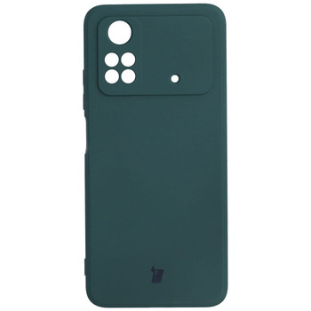 Etui Bizon Case Silicone do Xiaomi Poco M4 Pro 4G, ciemnozielone