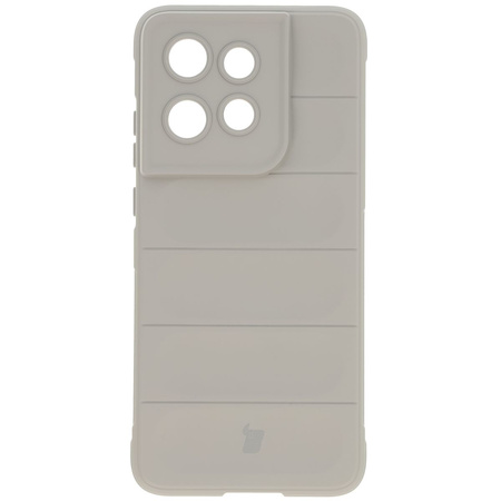 Pancerne etui Bizon Case Tur do Motorola Edge 50 Neo/60 Neo, jasnoszare