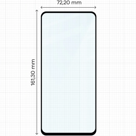 Szkło hartowane Bizon Glass Edge 2 do Motorola Moto G56/G15/G15 Power/G05/E15, czarna ramka