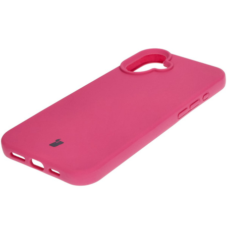 Silikonowe etui Bizon Soft Case do iPhone 16 Plus, fuksja