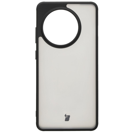 Etui Bizon Case Angelo do OnePlus 13R, półprzezroczyste z czarną ramką