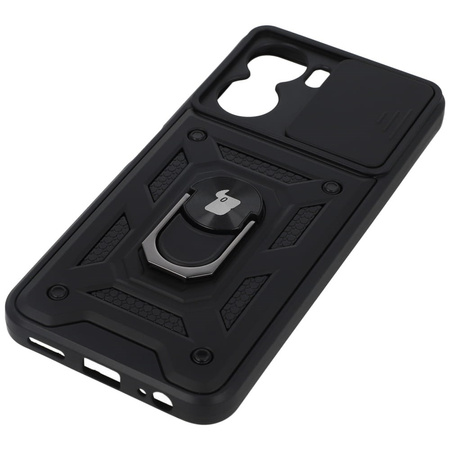 Etui Bizon Case CamShield Ring do VIVO Y16, czarne