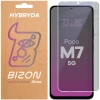 Prywatyzujące szkło hybrydowe Bizon Glass Mule Shadow do Xiaomi POCO M7 5G, matowe