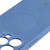 Etui silikonowe z pierścieniem magnetycznym Bizon Case Silicone Magnetic do iPhone 13 Pro, granatowe
