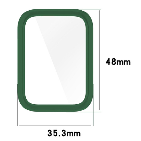 Etui Bizon Case Watch Felipe do Xiaomi Smart Band 8 Pro, zielone