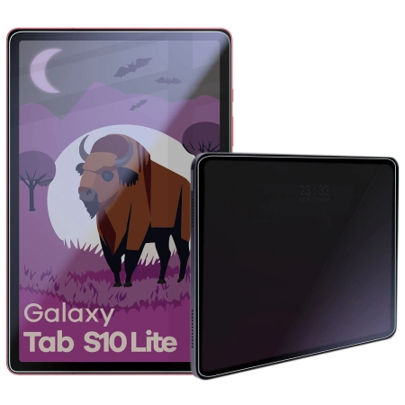 Prywatyzujące szkło hybrydowe Bizon Glass Tab Mule Shadow do Galaxy Tab S10 Lite, matowe