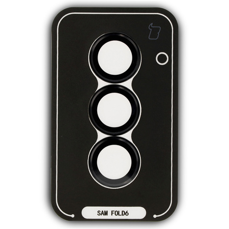 Szkło hartowane na aparat z aplikatorem Bizon Glass Snap Lens do Galaxy Z Fold6, 1 zestaw, czarna ramka