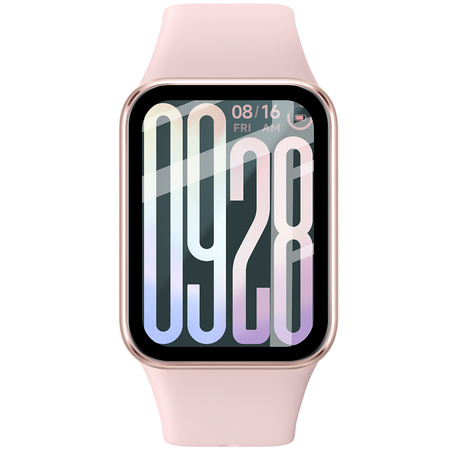 Szkło hybrydowe Bizon Glass Watch Edge Hybrid dla Xiaomi Smart Band 9 Pro, czarne