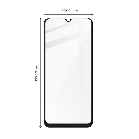 Szkło hartowane Bizon Glass Edge do Realme C35, czarne