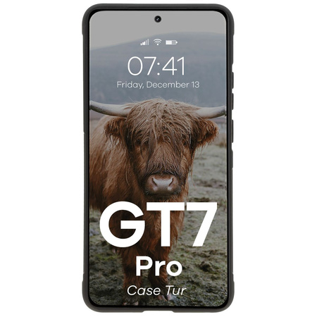 Pancerne etui Bizon Case Tur do Realme GT 7 Pro, czarne