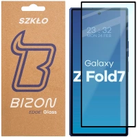 Szkło hartowane Bizon Glass Edge 2 do Galaxy Z Fold7, czarna ramka