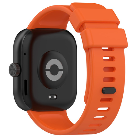 Pasek Bizon Strap Watch Silicone B do Xiaomi Redmi Watch 5/4 / Smart Band 9/8 Pro, marchewkowy