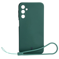 Etui Bizon Case Silicone do Samsung Galaxy A24 4G, ciemnozielone