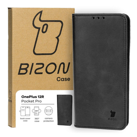 Etui z klapką Bizon Case Pocket Pro do OnePlus 12R, czarne