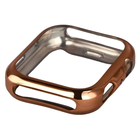 Etui z osłoną ekranu Bizon Case Watch Felipe do Huawei Watch Fit 4, różowozłote