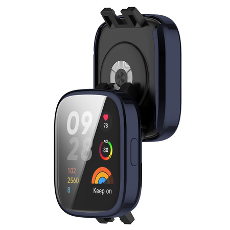 Etui Bizon Case Watch Felipe do Xiaomi Redmi Watch 3, niebieskie