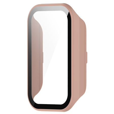 Etui Bizon Case Watch Adamo do Xiaomi Redmi Smart Band 2 / Xiaomi Mi Band 8 Active, różowe