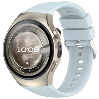 Silikonowy pasek Bizon Strap Watch Silicone T do Huawei Watch 5 42 mm, jasnoniebieski