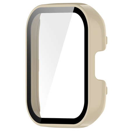 Etui Bizon Case Watch Adamo do Xiaomi Redmi Watch 3, beżowe