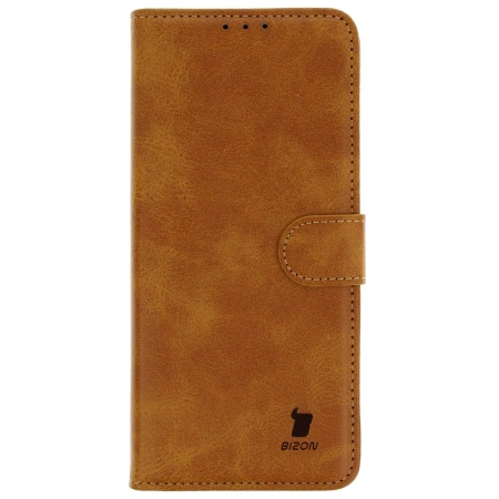Etui z klapką Bizon Case Pocket do Xiaomi 15 Ultra, brązowe