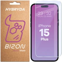 Elastyczne szkło hybrydowe Bizon Glass Mule do iPhone 15 Plus