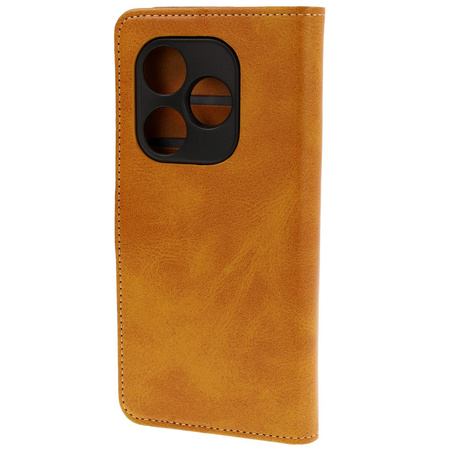 Etui z klapką Bizon Case Pocket do Realme GT 6 / 6T / Neo 6 / Neo 6 SE, brązowe