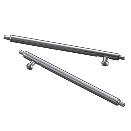 Pasek ze stali nierdzewnej do smartwatcha, Bizon Strap Watch Aura, Quick Release 18 mm, różowozłoty