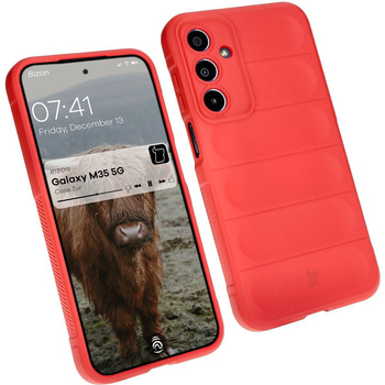 Pancerne etui Bizon Case Tur do Galaxy M35 5G, czerwone