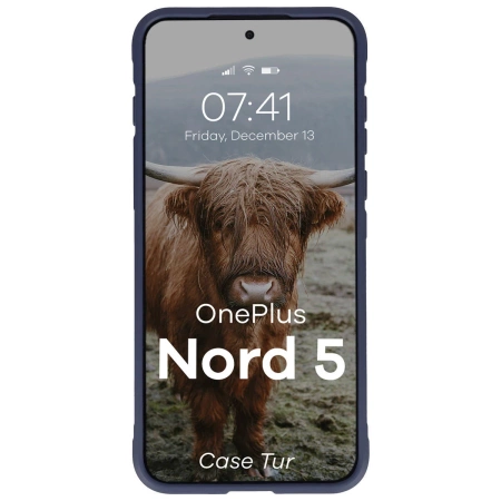 Pancerne etui Bizon Case Tur do OnePlus Nord 5, granatowe