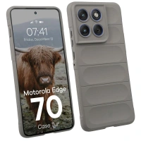 Pancerne etui Bizon Case Tur do Motorola Edge 70, jasnoszare