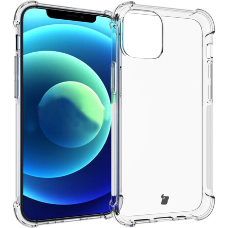 Etui + 2x szkło + obiektyw Bizon Case Clear Pack do iPhone 12 Mini, przezroczyste