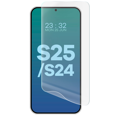 Folia hydrożelowa na ekran Bizon Glass Hydrogel Front Duo do Galaxy S25 / S24, 2 sztuki