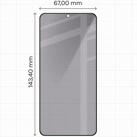 Prywatyzujące szkło hartowane Bizon Glass Edge Shadow Duo do Galaxy S25 / S24, przyciemniane z czarną ramką, 2 sztuki