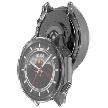 Etui z osłoną ekranu Bizon Case Watch Felipe do OnePlus Watch 3 / Oppo Watch X2, przeźroczyste