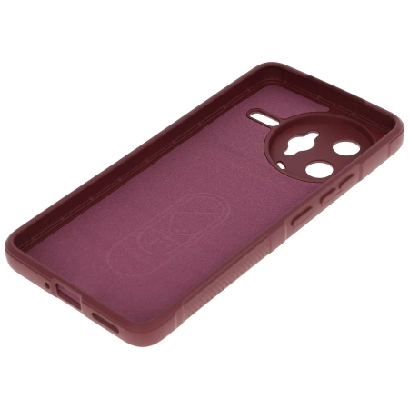 Pancerne etui Bizon Case Tur do Xiaomi Poco F7 Ultra, burgundowe