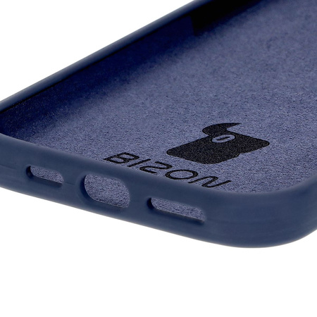 Silikonowe etui Bizon Soft Case do iPhone 16 Plus, ciemnoniebieskie