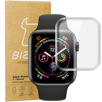 Folia hydrożelowa na ekran Bizon Glass Watch Hydrogel Duo, Apple Watch 8/7 45mm, 2 sztuki