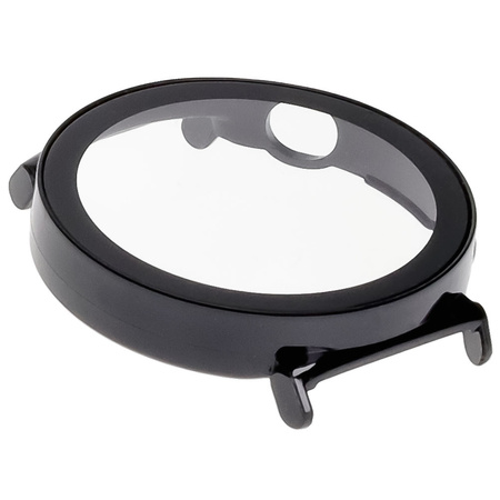 Etui ze szkłem do zegarka Bizon Case Watch Adamo do Huawei Watch GT 5 41 mm, czarne