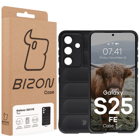 Pancerne etui Bizon Case Tur do Galaxy S25 FE, czarne