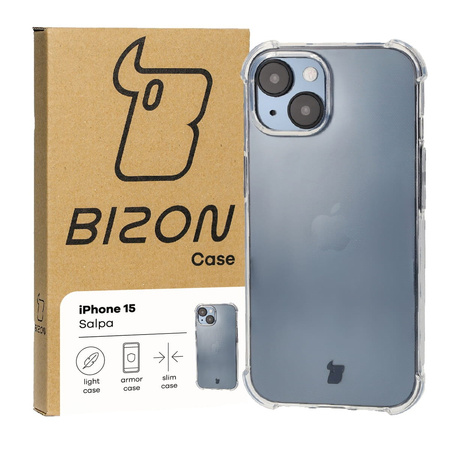 Elastyczne etui Bizon Case Salpa do iPhone 15, przezroczyste