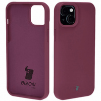 Silikonowe etui Bizon Soft Case do iPhone 15 Plus, ciemnofioletowe