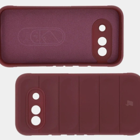 Pancerne etui Bizon Case Tur do Google Pixel 9a, burgundowe