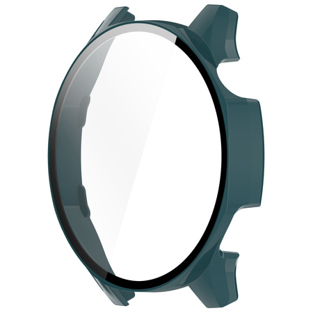 Etui ze szkłem do zegarka Bizon Case Watch Adamo do Huawei Watch GT 5 46 mm, zielone