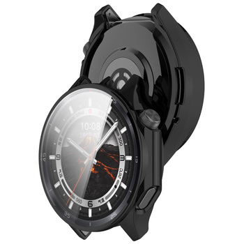 Etui z osłoną ekranu Bizon Case Watch Felipe do OnePlus Watch 3 / Oppo Watch X2, czarne