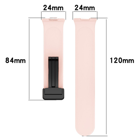 Silikonowy pasek Bizon Strap Watch Silicone do Apple Watch 38/40/41/42 mm, burgundowy