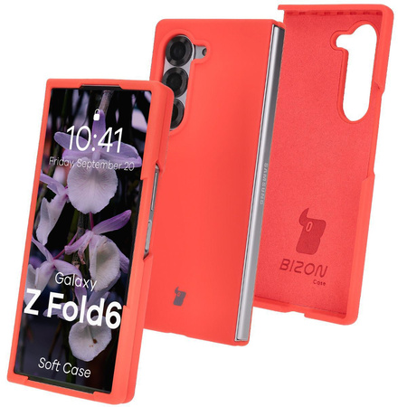 Silikonowe etui Bizon Soft Case do Galaxy Z Fold6, czerwone