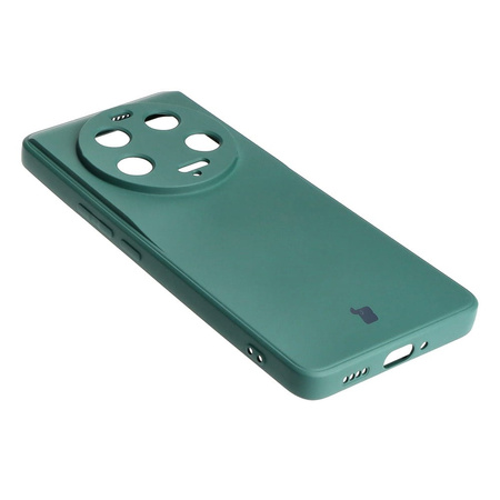 Etui Bizon Case Silicone Sq do Xiaomi 13 Ultra, ciemnozielone