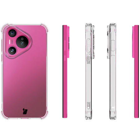 Elastyczne etui Bizon Case Salpa do Huawei Pura 70, przezroczyste