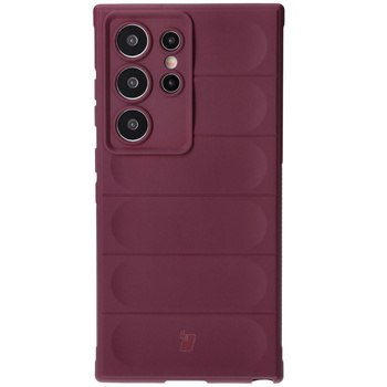 Pancerne etui Bizon Case Tur do Galaxy S24 Ultra, burgundowe