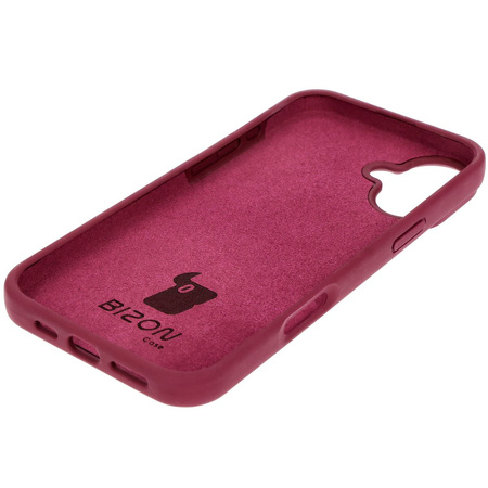 Silikonowe etui Bizon Soft Case do iPhone 16 Plus, ciemnofioletowe